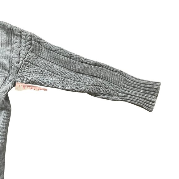 J. CREW Women's wool side-zip oversize cable sweater with side zipper - Picture 6 of 9